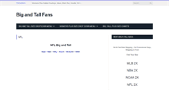 Desktop Screenshot of bigtallfans.com